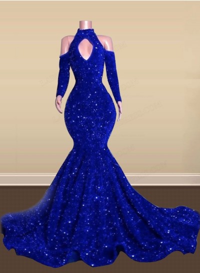 2024 Royal Blue Mermaid Prom Dresses