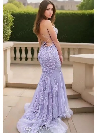 2025 Spaghetti Straps Sheath Long Prom Dresses