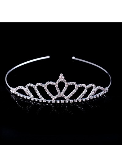 Lovely Girl's Shiny Princess Crown First Communion Crown Girl's Headwear
