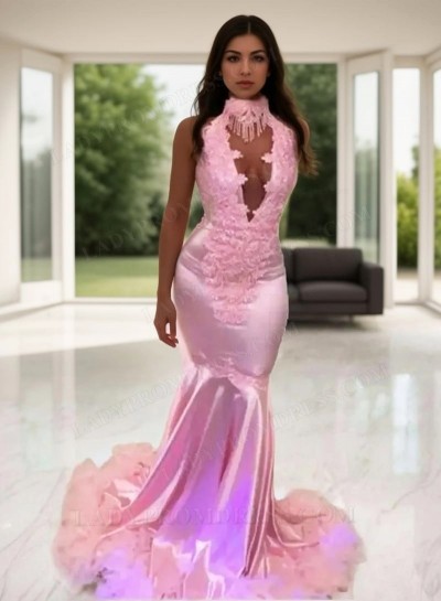 2024 Mermaid Pink Prom Dresses