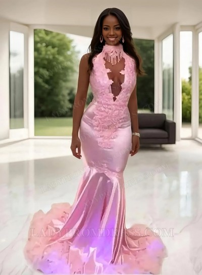 2025 Mermaid Pink Prom Dresses