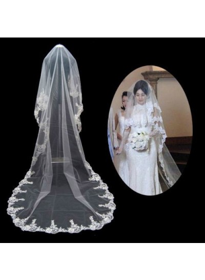 Embroidery Bridal Veil