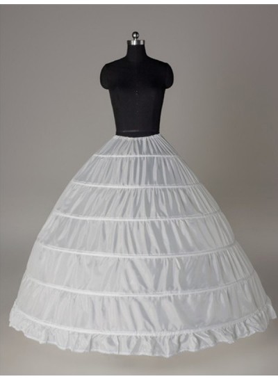 Nylon Ball-Gown 1 Tier Floor Length Slip Style/Wedding Petticoats