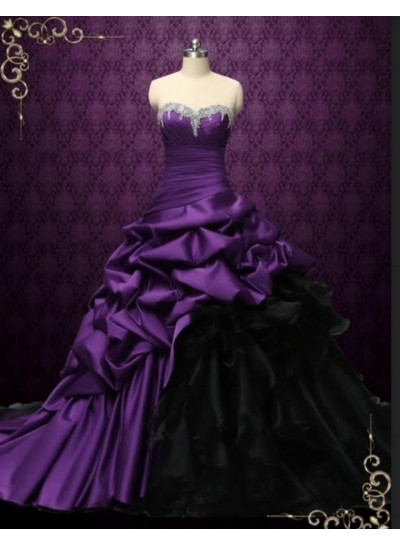 2024 New Sweetheart Ball Gown Grape Prom Dress