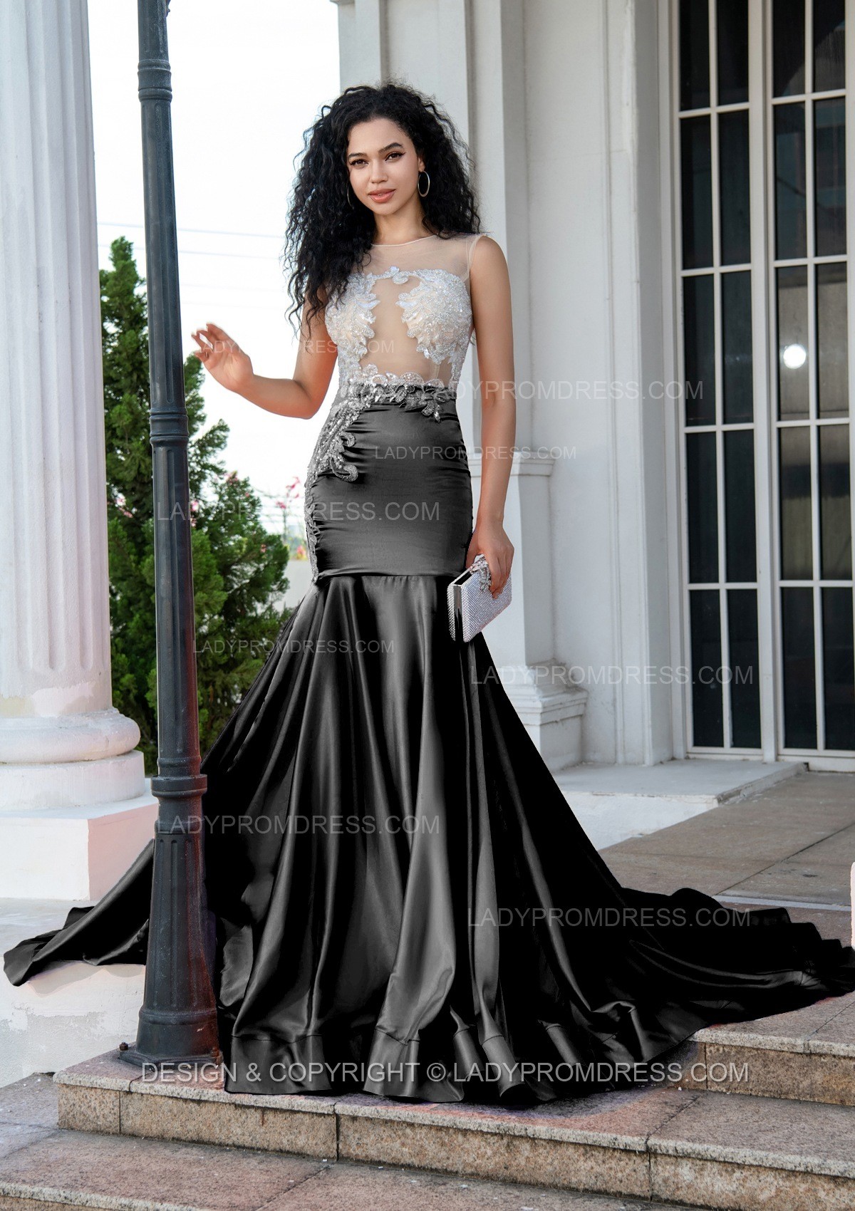 Black Long Prom Dress, Black Party Dress main image 1