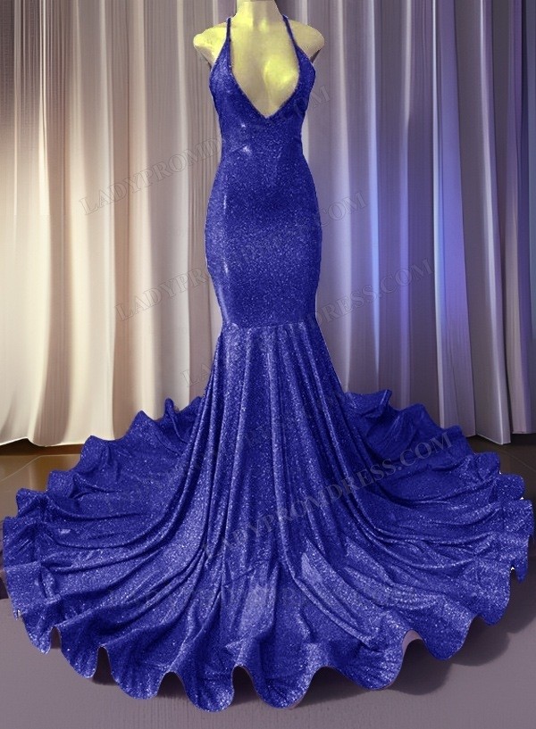 Purple Grecian Halter Formal Prom Evening Dress HB2028A main image 0